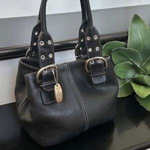 Black Leather Handbag